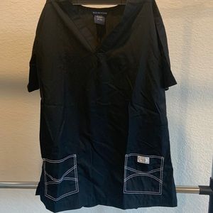 Blue sky tall women’s scrub top